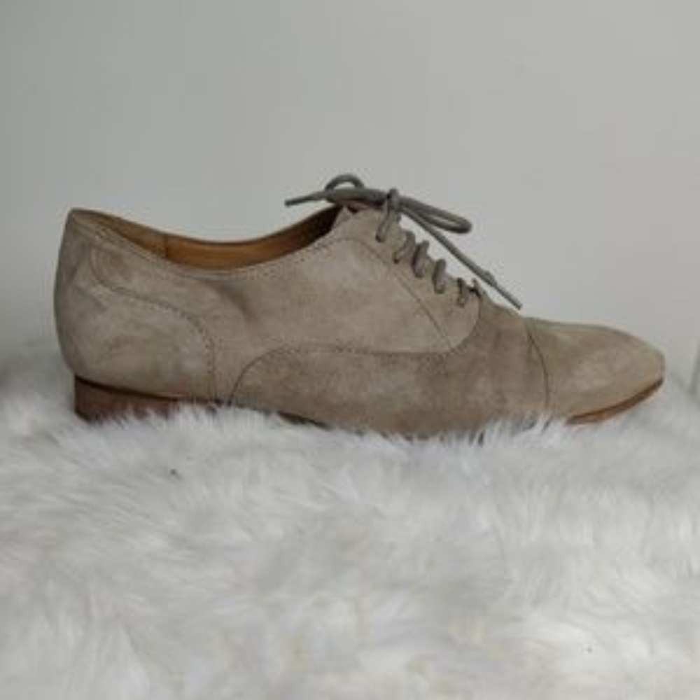 ☀️ Genuine leather derbies shoes beige ☀️
